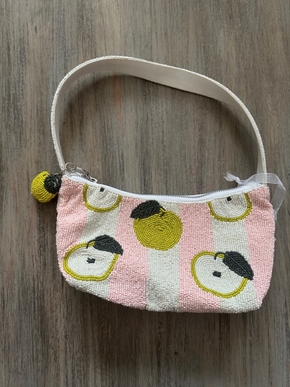 Made In India Beaded Apple Pattern Shoulder Bag